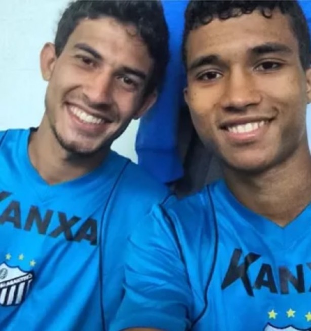 Pedro Henrique com Gustavo Tocantins na rpida passagem pelo Bragantino