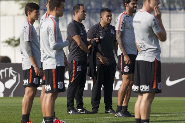 No CT Joaquim Grava, elenco do Corinthians se prepara para encarar o Fluminense, pelo Brasileirão