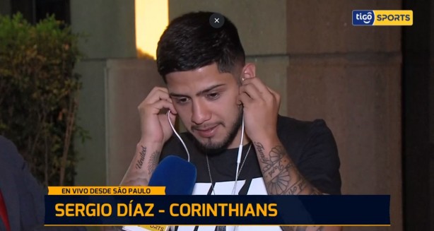 Díaz visitou ex-companheiros de Cerro Porteño na quinta-feira