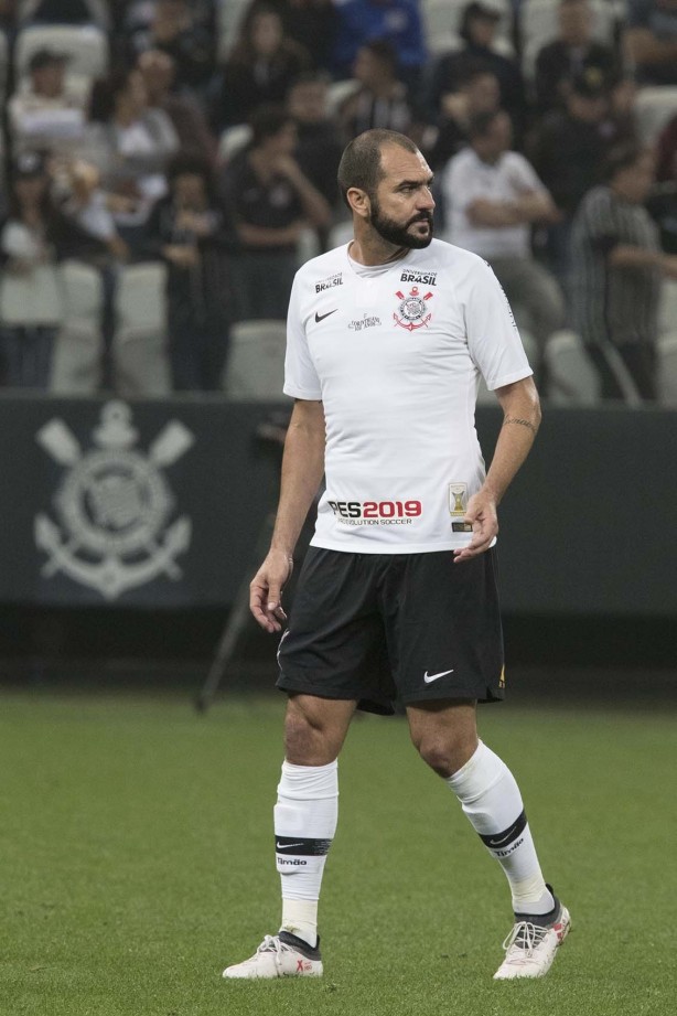 Danilo durante jogo contra o Atlético-MG, na Arena Corinthians, pelo Campeonato Brasileiro