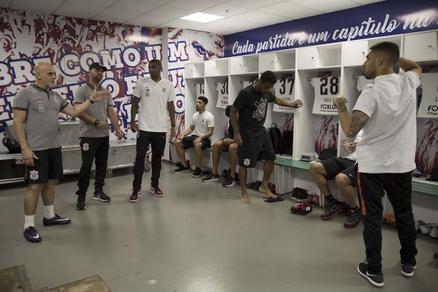 Vestiário do Castelão antes de Ceará e Corinthians, pelo Campeonato Brasileiro