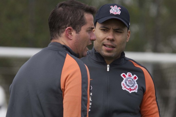 Jair e Loss no treinamento deste sábado