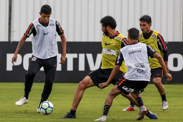 Matias esteve presente no treino de hoje no CT Joaquim Grava