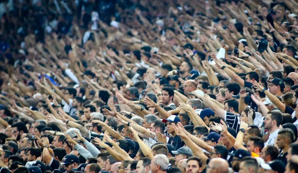 44 mil torcedores lotaram a Arena Corinthians para o jogo contra o Flamengo, pela Copa do Brasil