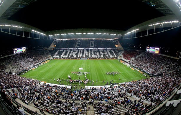 Lindo moisaico antes do jogo contra o Flamengo, pela Copa do Brasil, na Arena Corinthians