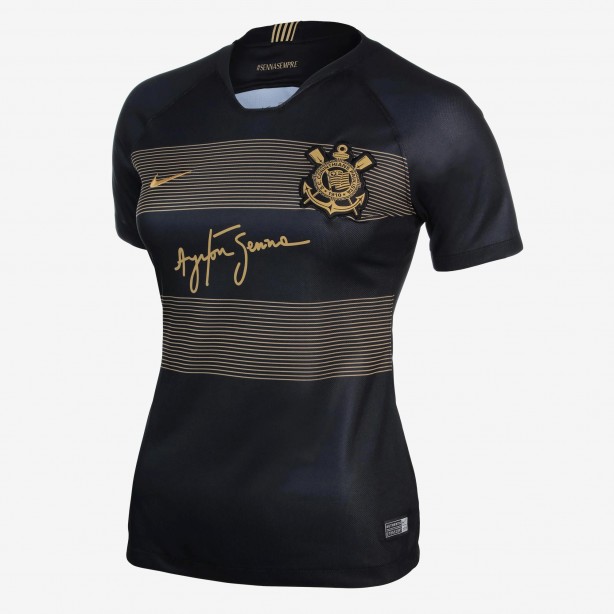 Terceira camisa do Corinthians nova no modelo feminino