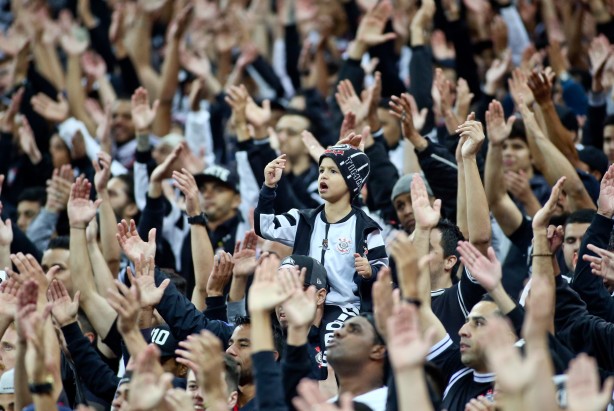 Torcida compareceu em peso na Arena Corinthians para duelo contra o Flamengo
