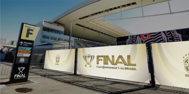 Arena Corinthians envelopada Copa do Brasil 1