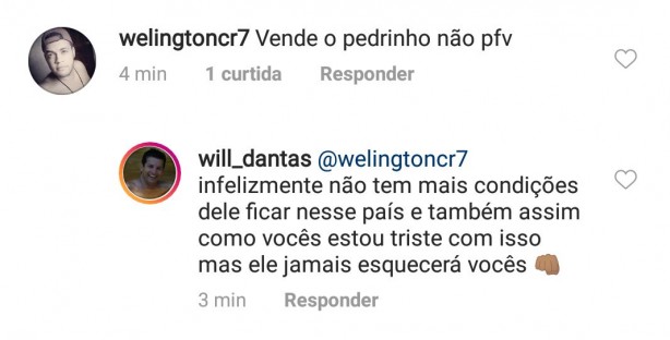 Empresário falou em tom de despedida do meia atacante