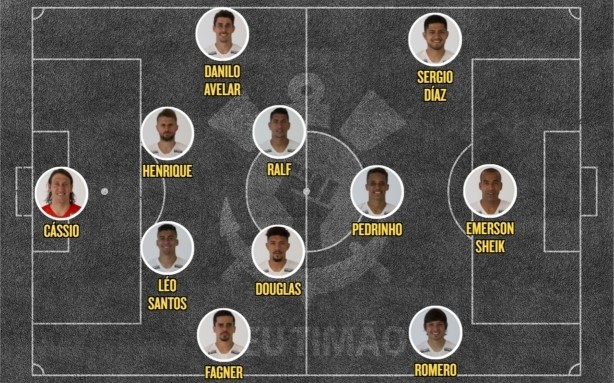 Corinthians entrou com Díaz entre os titulares
