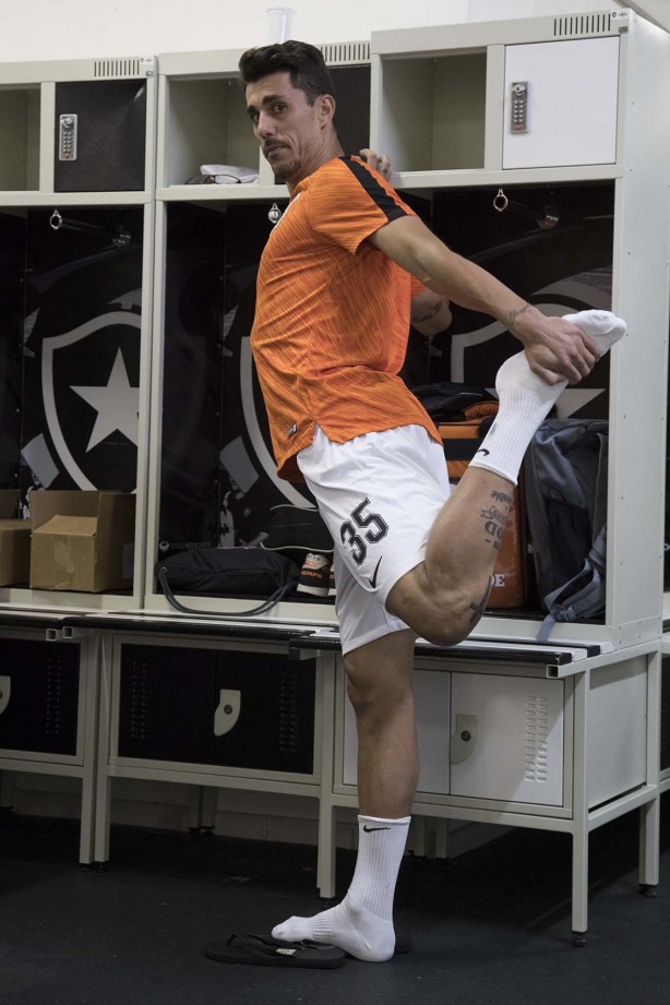 Vestiários antes de enfrentar o Botafogo-RJ pelo Brasileirão
