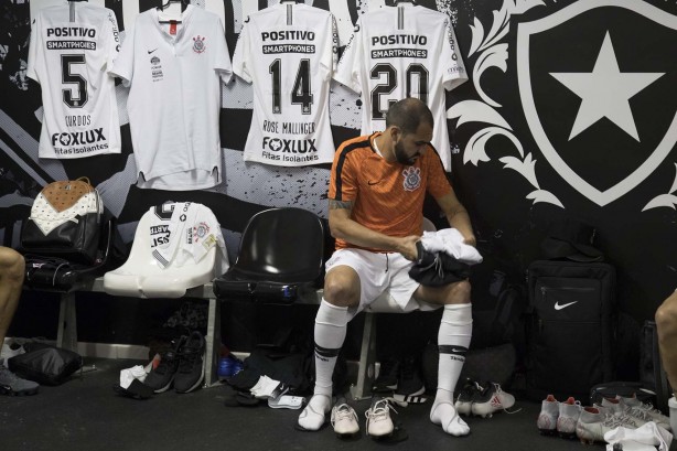 Vestiários antes de enfrentar o Botafogo-RJ pelo Brasileirão