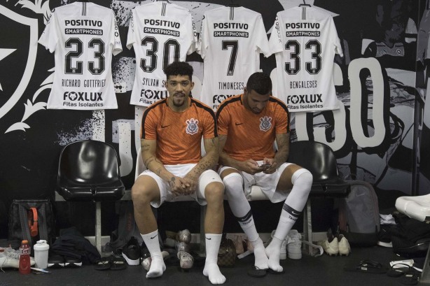 Vestiários antes de enfrentar o Botafogo-RJ pelo Brasileirão