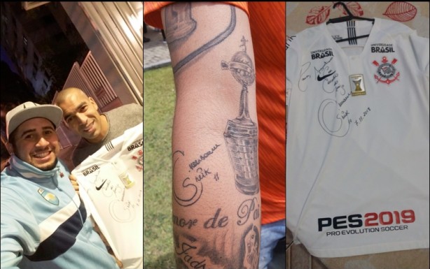 Alexandre, Sheik, o brao tatuado e a camisa do Corinthians