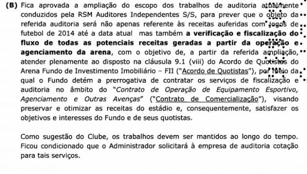 Auditoria ganha mais missões na Arena Corinthians