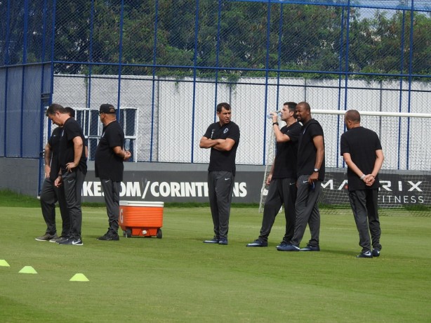 Fábio Carille comanda seu primeiro treino sob o comando do Corinthians em 2019