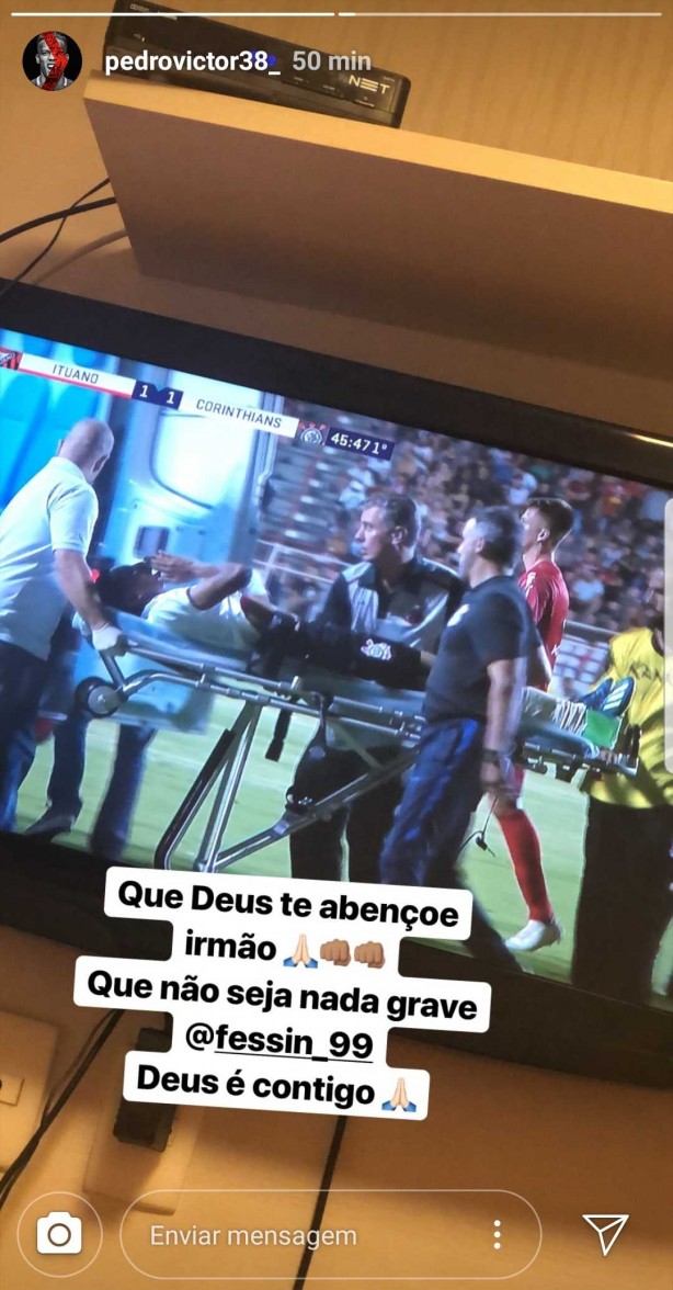 O também garoto Pedrinho foi um dos primeiros a se solidarizar