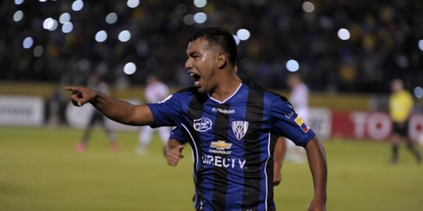 Sornoza em ação pelo Independiente, do Equador, onde foi vice-campeão da Libertadores
