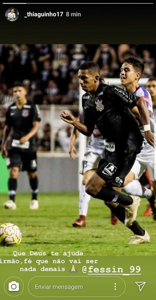 Thiaguinho no  formado no Corinthians, mas tambm  garoto: 21 anos