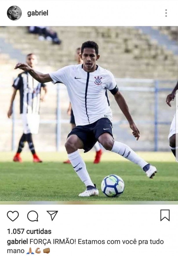 Uma das lideranças do elenco, Gabriel também deixou sua mensagem
