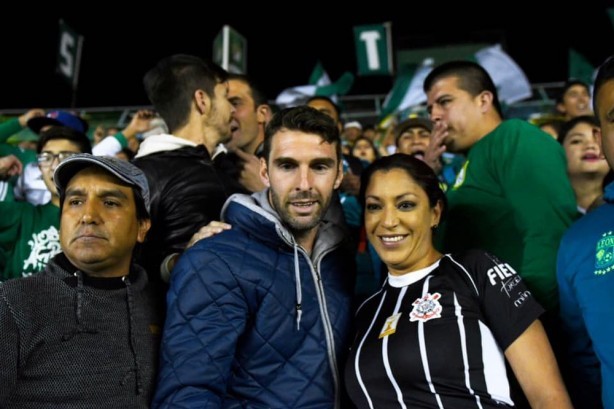Teve até torcedora do Corinthians na festa
