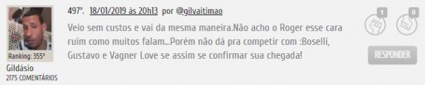 Comentário 10 Roger