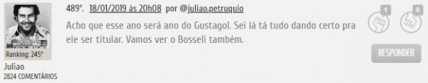 Comentário 9 Roger