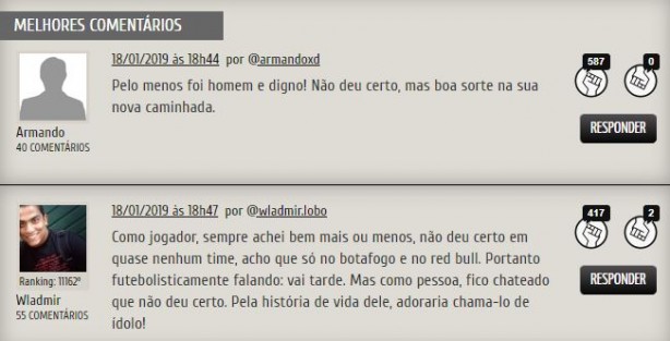 Comentários Roger 1