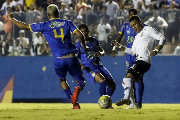 Rafael Bilu durante vitória por 8x0 contra o Visão Celeste, pela Copinha