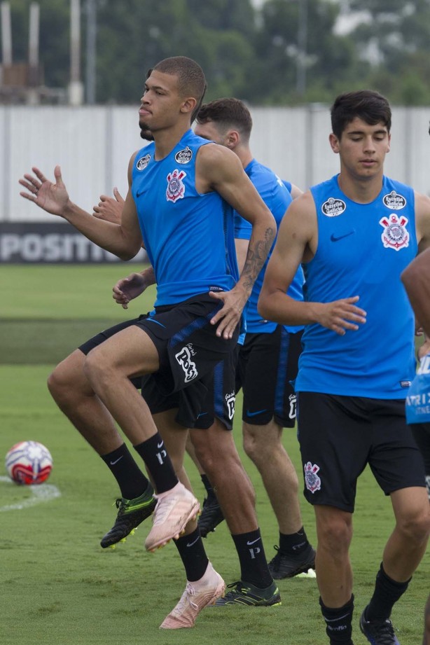 João Victor no penúltimo treino antes do primeiro jogo pelo Paulistão 2019