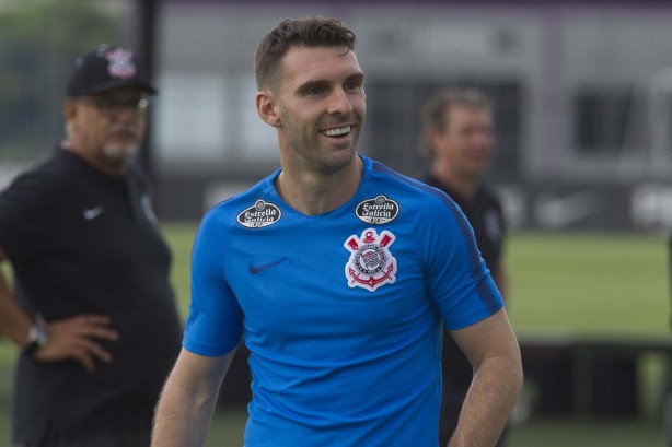 Mario Boselli no penúltimo treino antes do primeiro jogo pelo Paulistão 2019