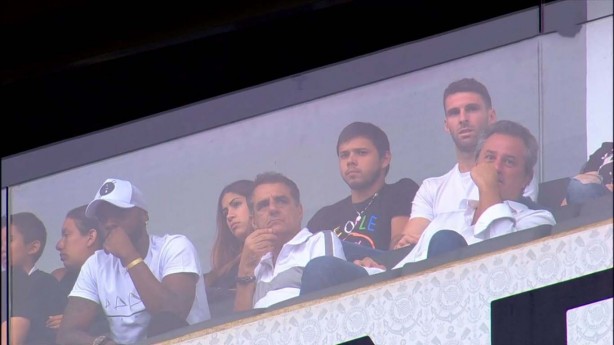 Romero assistiu ao jogo junto com os recém-contratados Boselli e Manoel