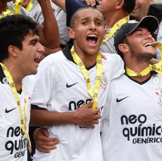 Marquinhos fez publicao relembrando a conquista da Copinha pelo Corinthians em 2012