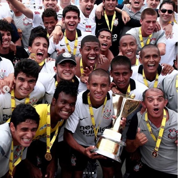 Marquinhos fez publicao relembrando a conquista da Copinha pelo Corinthians em 2012