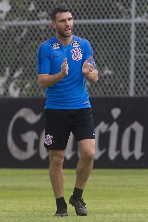 Boselli no treinamento de hoje no CT Joaquim Grava