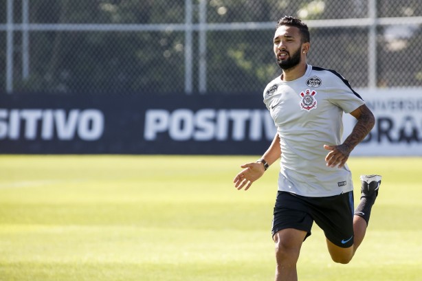Clayson no treino de hoje no CT Joaquim Grava
