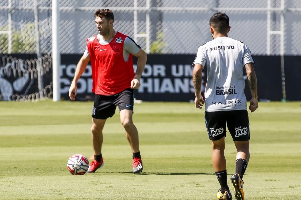 Mauro Boselli e Sergio Díaz no CT Joaquim Grava