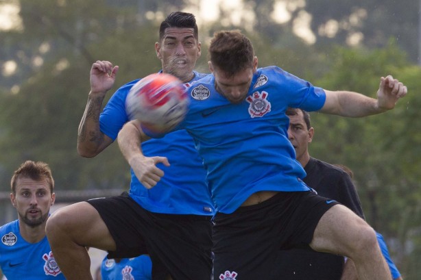 Ralf e Boselli no treino de hoje no CT