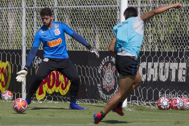 Caíque França se prepara para o Dérbi do próximo sábado, na Arena do Palmeiras