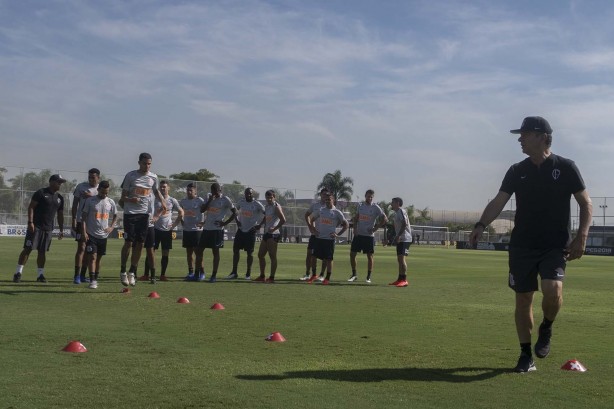 Timão treina para jogo contra o Palmeiras, neste sábado, pelo Paulistão 2019