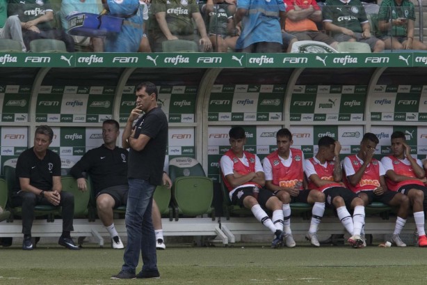Fábio Carille comandou a vitória por 1 a 0 sobre o Palmeiras, pelo Campeonato Paulista 2019
