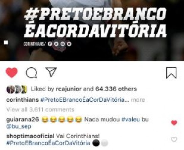 Guilherme Arana usou post do Corinthians para zoar amigo palmeirense
