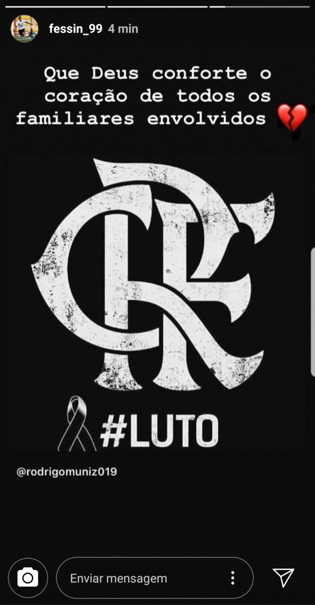 Fessin apoia Flamengo após tragédia no CT da equipe
