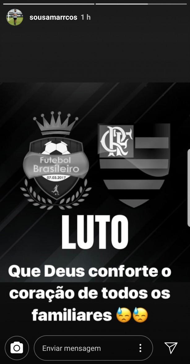 Marquinhos apoia Flamengo aps tragdia no CT da equipe