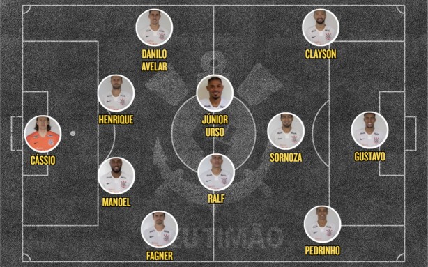 Escalao do Corinthians contra o Avenida-RS