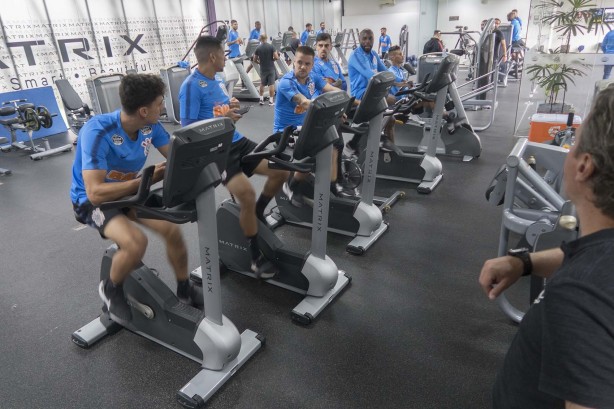 A academia do CT Joaquim Grava auxilia a comissão a evitar lesões para os atletas