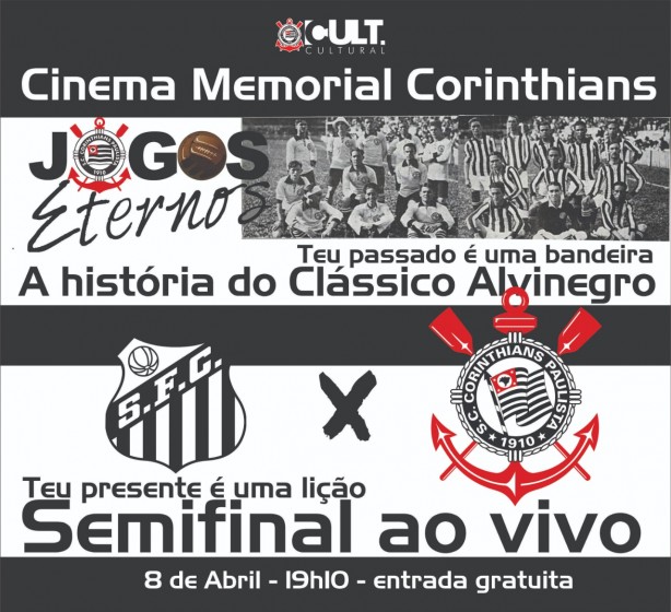 Jogo entre Corinthians e Santos será exibido no Parque São Jorge