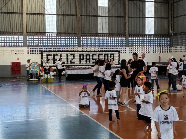 Evento de Páscoa do Corinthians no Parque São Jorge