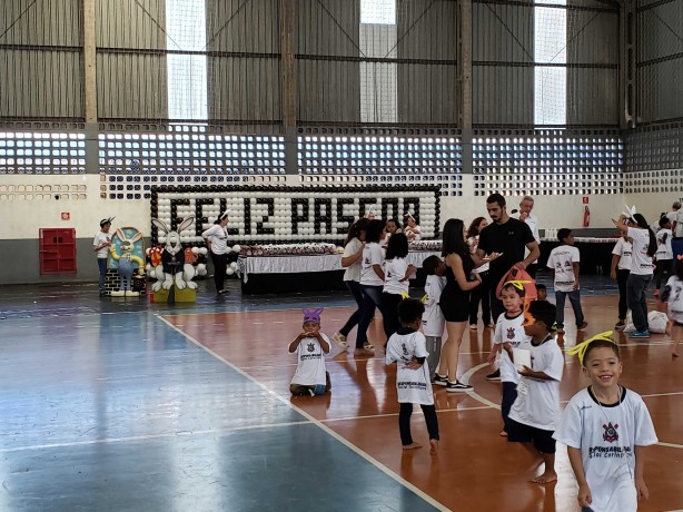 Evento de Pscoa do Corinthians no Parque So Jorge