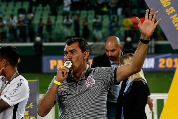 Carille comandou o Corinthians nos últimos três títulos do Paulista